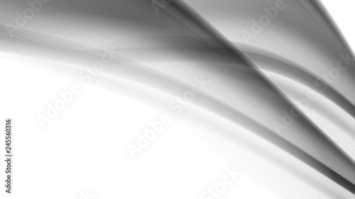 Vector EPS10 with transparency. Abstract composition, curve lines with copy space. Lines with illusion of blur effect. Place for text. Background for presentation. Digitally wallpaper. 16 : 9