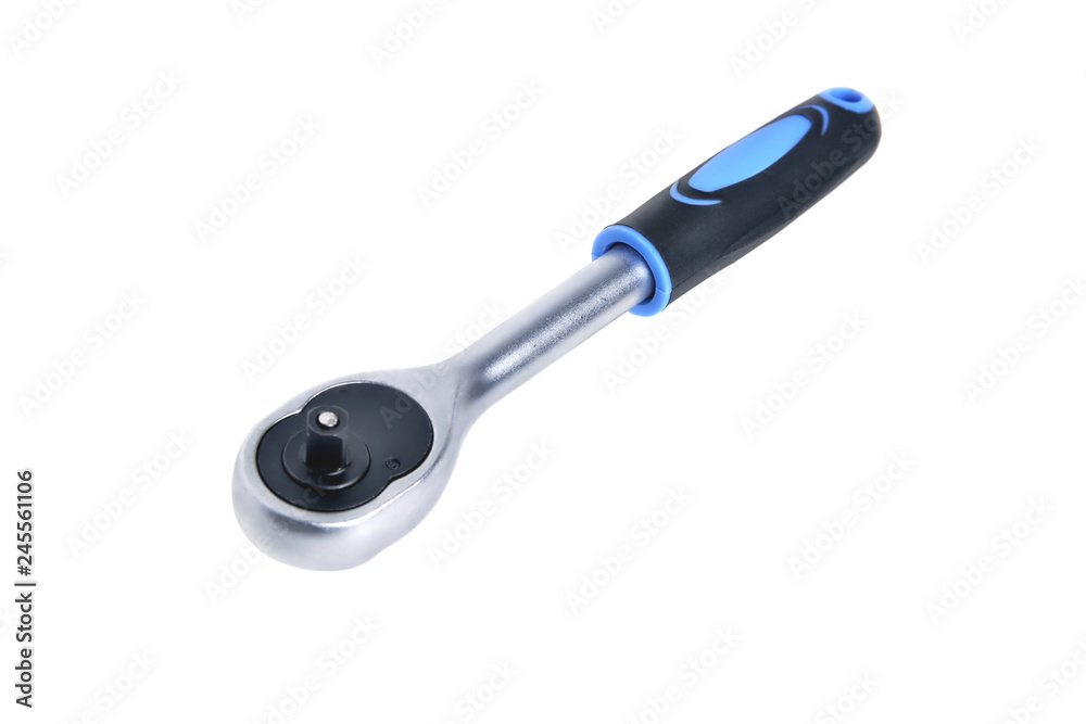 knob for socket wrench, nut ratchet close up isolate knob for socket wrench, nut ratchet close up isolate