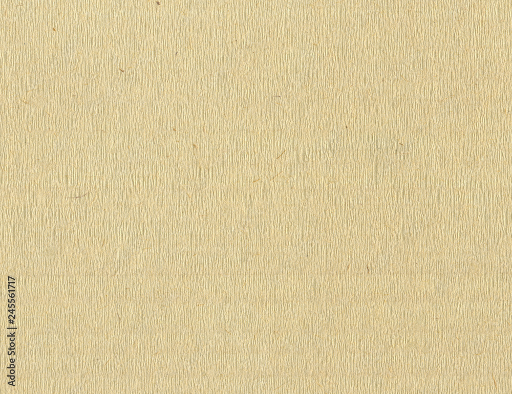 Obraz premium Highly detailed light brown paper large striped texture with fine natural fibers.