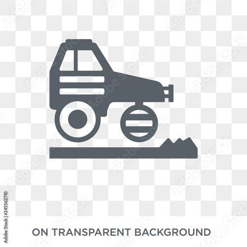 road construction icon. Trendy flat vector road construction icon on transparent background from Construction collection. High quality filled road construction symbol use for web and mobile