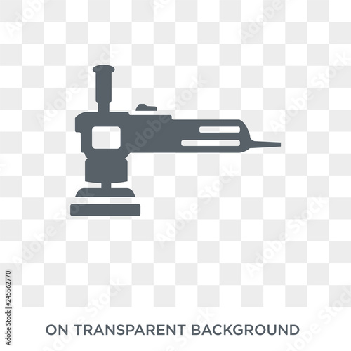 Polishers icon. Trendy flat vector Polishers icon on transparent background from Construction collection. High quality filled Polishers symbol use for web and mobile