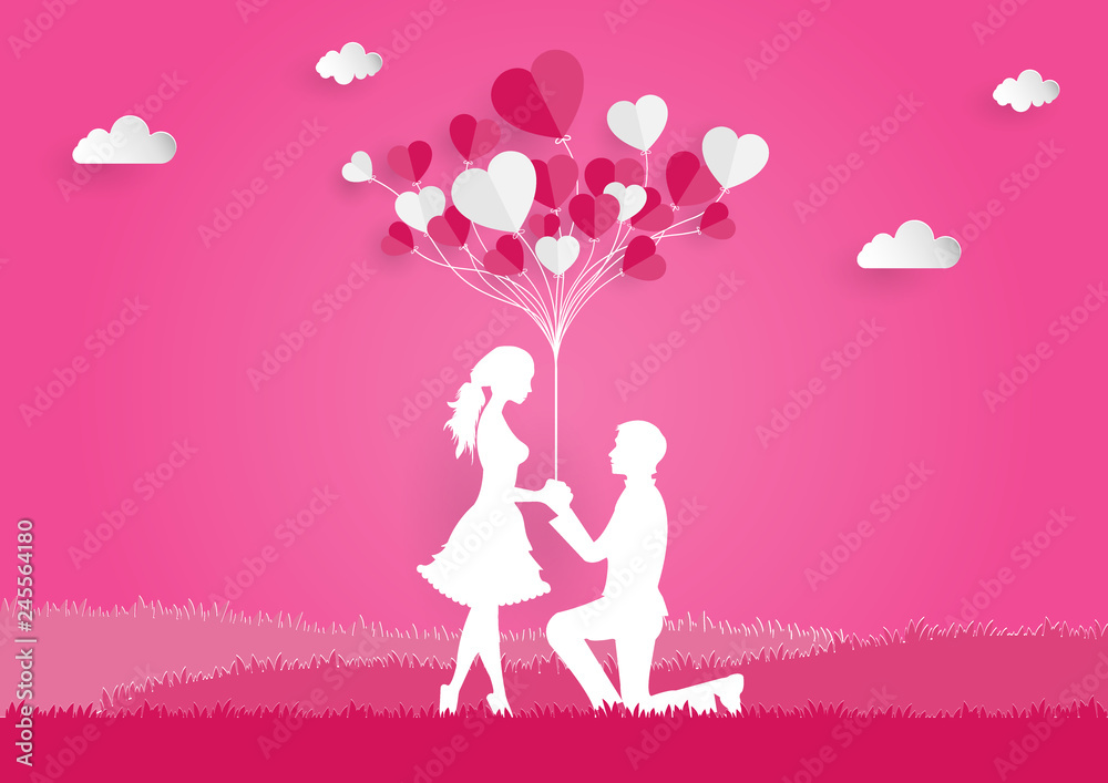 concept valentine day lover honeymoon grass tree and romantic balloons and vector and illustration holiday travel concept valentine day lover honeymoon grass tree and romantic balloons and vector and illustration holiday travel