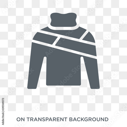 Turtleneck icon. Turtleneck design concept from Clothes collection. Simple element vector illustration on transparent background.
