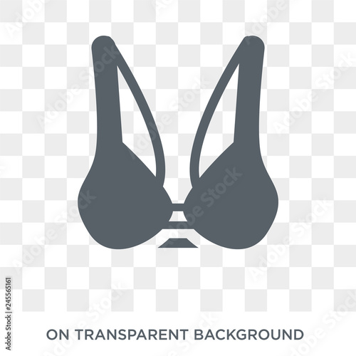 Brassiere icon. Brassiere design concept from Clothes collection. Simple element vector illustration on transparent background.