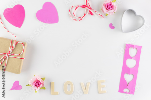word LOVE on white background with space for text, Love icon, valentine's day, relationships concept © Ingon