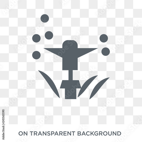 Sprinkler icon. Sprinkler design concept from Agriculture, Farming and Gardening collection. Simple element vector illustration on transparent background.