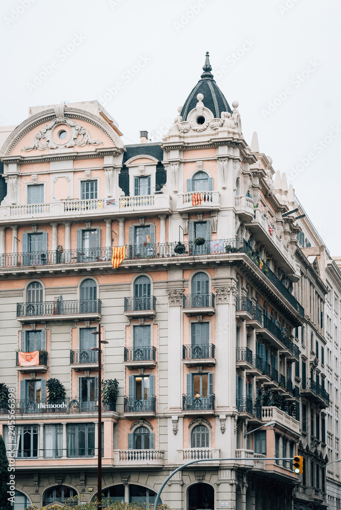 Architectural details in Barcelona, Spain