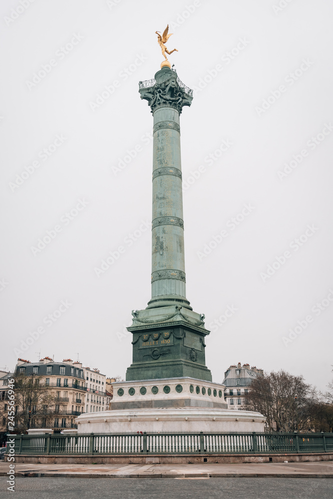 Place de la Bastille, in Paris, France