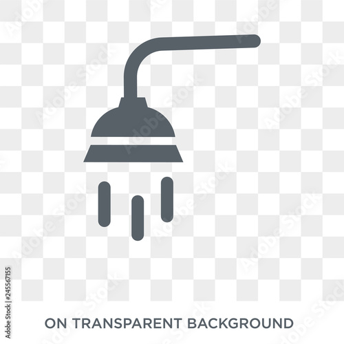Shower head icon. Trendy flat vector Shower head icon on transparent background from Cleaning collection. High quality filled Shower head symbol use for web and mobile