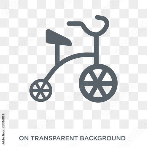 Tricycle icon. Tricycle design concept from Circus collection. Simple element vector illustration on transparent background.