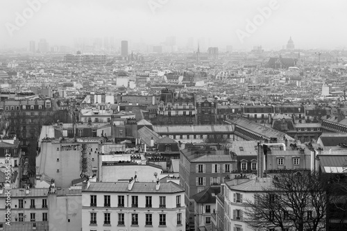 A view from Montmartre in Paris, France © jonbilous