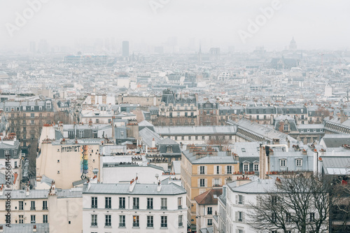 A view from Montmartre in Paris, France