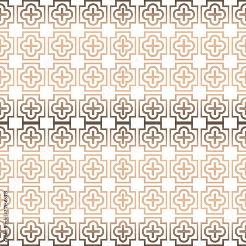 Seamless Geometrical Linear Texture. Original Geometrical Puzzle. Backdrop. Vector Illustration. For Design, Wallpaper, Fashion, Print.
