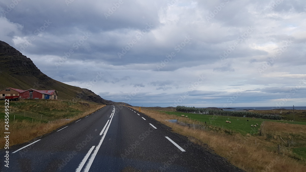Iceland, life by the road