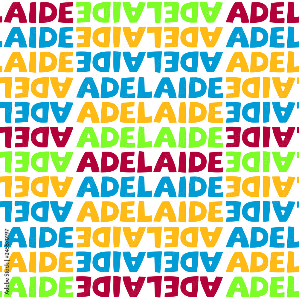 Adelaide, Australia seamless pattern