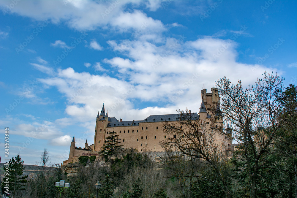 The famous Alcazar of Segovia, Castilla y Leon, Spain