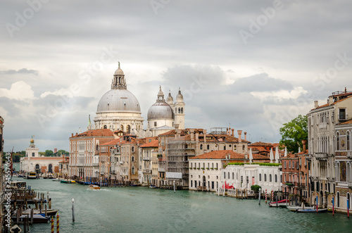 Beautiful Santa Maria church in grand canel. Venice, Italy. © THANAN