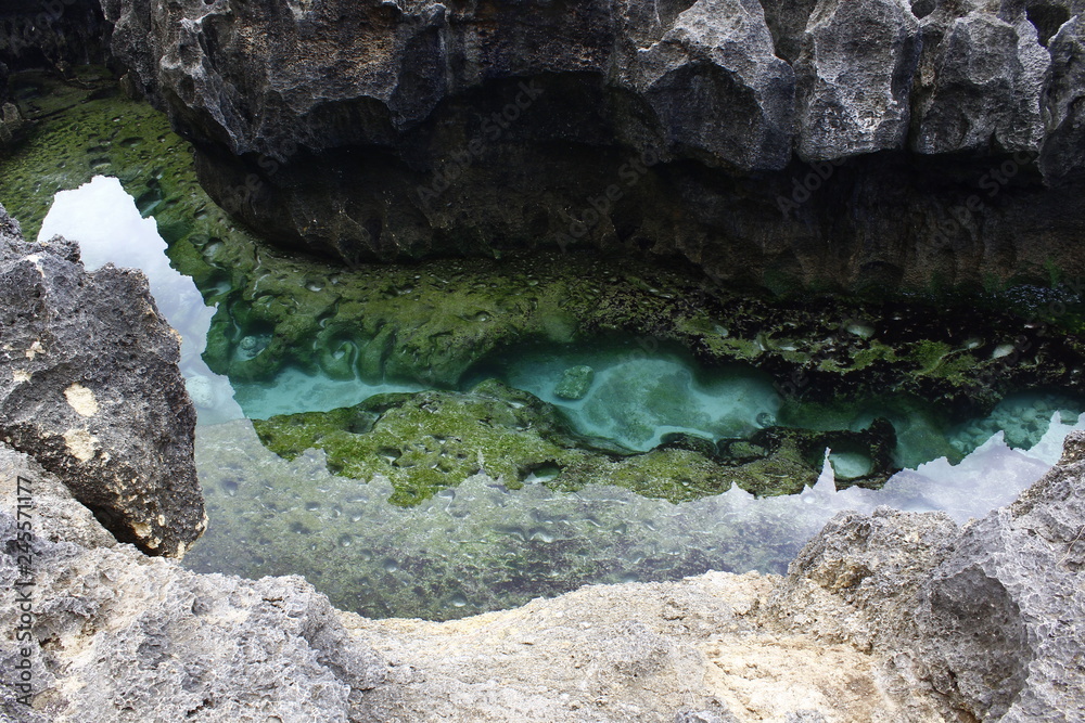 Colors of the water in Nusa Penida, Bali, Indonesia Colors of the water in Nusa Penida, Bali, Indonesia