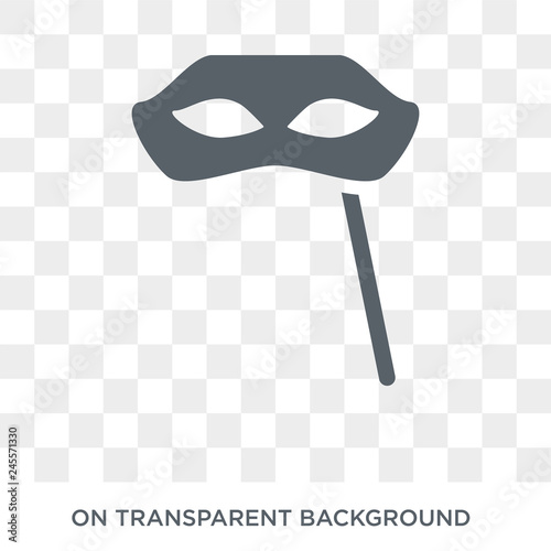 Carnival Mask icon. Carnival Mask design concept from Christmas collection. Simple element vector illustration on transparent background.
