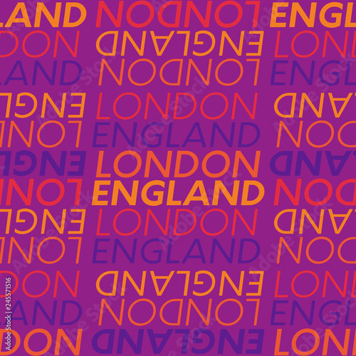 London  England seamless pattern