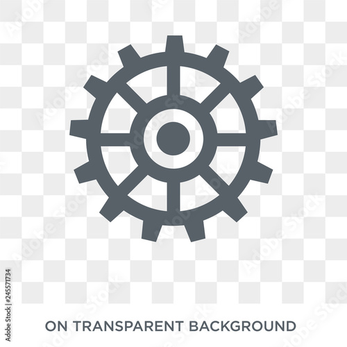 car sprocket icon. car sprocket design concept from Car parts collection. Simple element vector illustration on transparent background.
