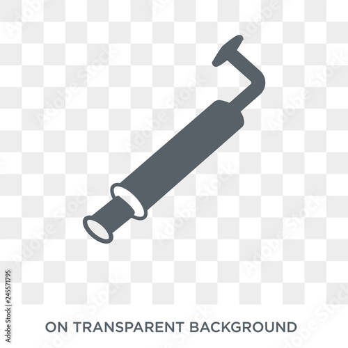 car silencer icon. car silencer design concept from Car parts collection. Simple element vector illustration on transparent background.