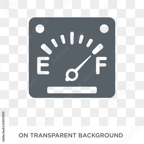car petrol gauge icon. car petrol gauge design concept from Car parts collection. Simple element vector illustration on transparent background.