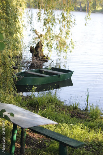 boat on the lake