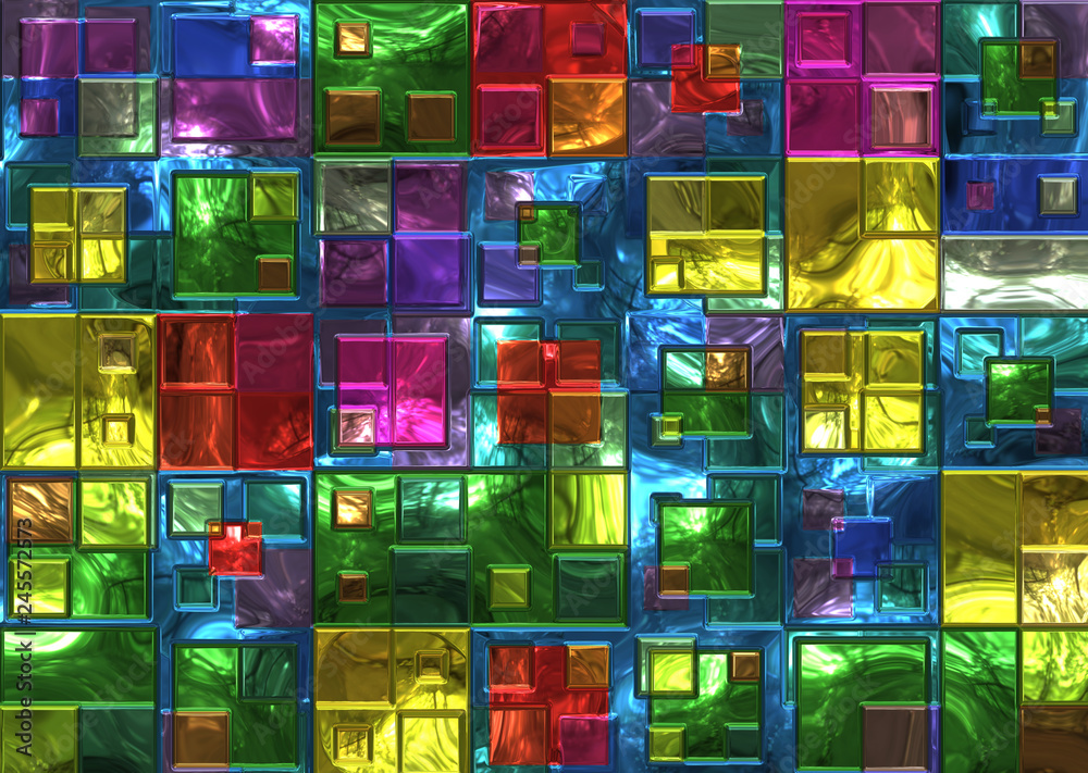colored glass bricks background wallpaper. Stock Illustration | Adobe Stock