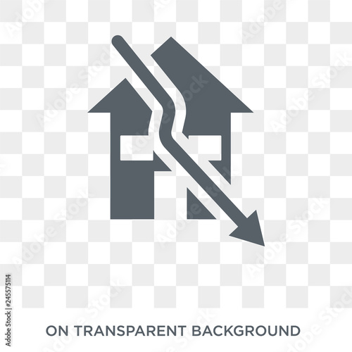 Sub-prime loans icon. Trendy flat vector Sub-prime loans icon on transparent background from business   collection. High quality filled Sub-prime loans symbol use for web and mobile
