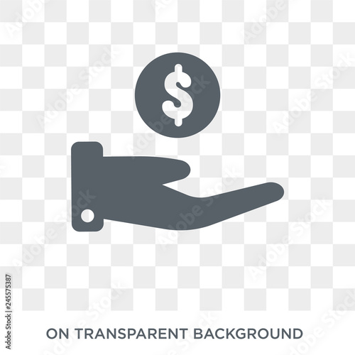 Repayment mortgage icon. Trendy flat vector Repayment mortgage icon on transparent background from business   collection. High quality filled Repayment mortgage symbol use for web and mobile