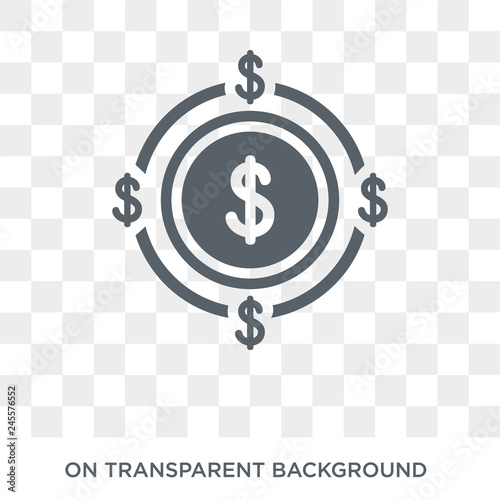 Hedge funds icon. Trendy flat vector Hedge funds icon on transparent background from Business  collection. High quality filled Hedge funds symbol use for web and mobile