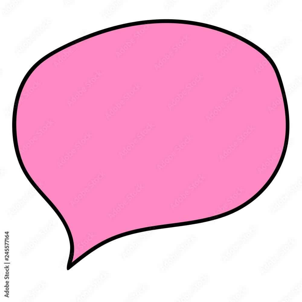Cartoon doodle linear speech bubble isolated on white background. Vector illustration. Cartoon doodle linear speech bubble isolated on white background. Vector illustration.