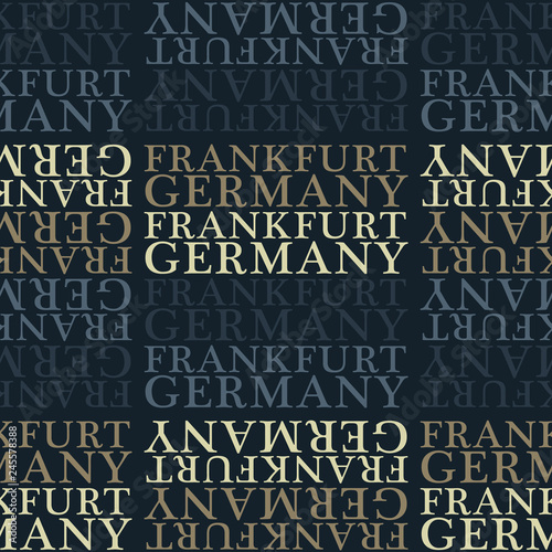 Frankfurt, Germany seamless pattern