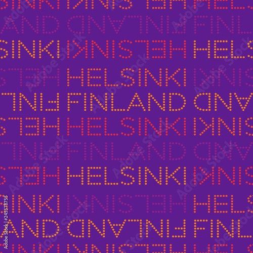 Helsinki, Finland seamless pattern