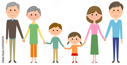 三世代家族 ファミリー