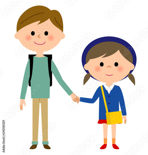 男の子と女の子　きょうだい