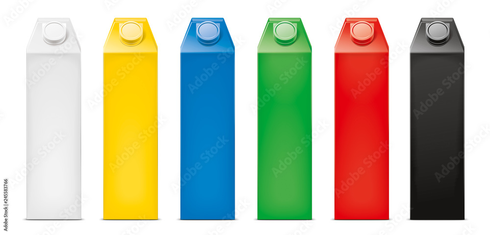 Mockup for carton packaging drinks. Big size Mockup for carton packaging drinks. Big size