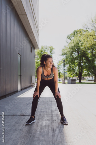 Young woman resting after jogging © Dalibor Co.