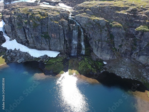 Waterfall cliff