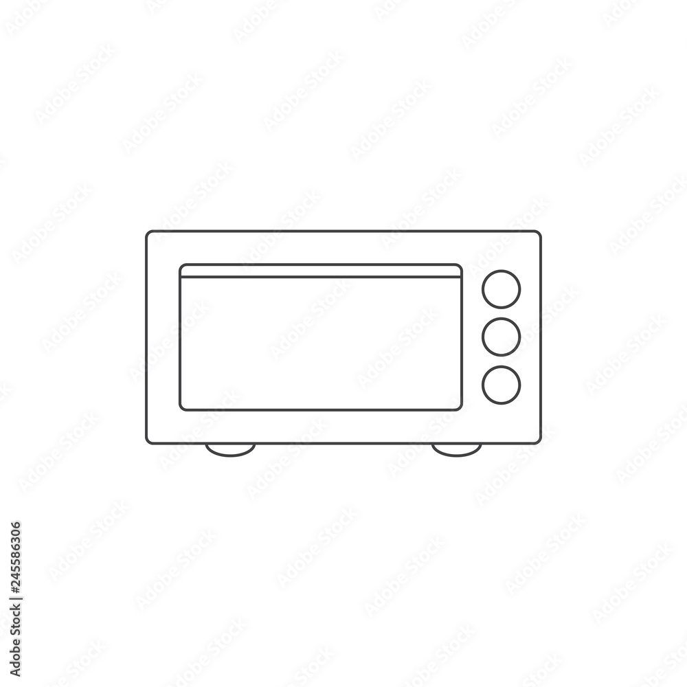 mini oven outline icon vector design illustration mini oven outline icon vector design illustration