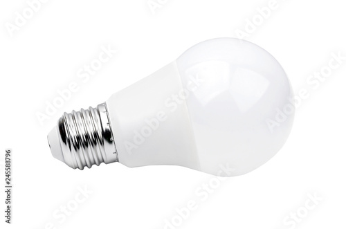 LED bulb on white