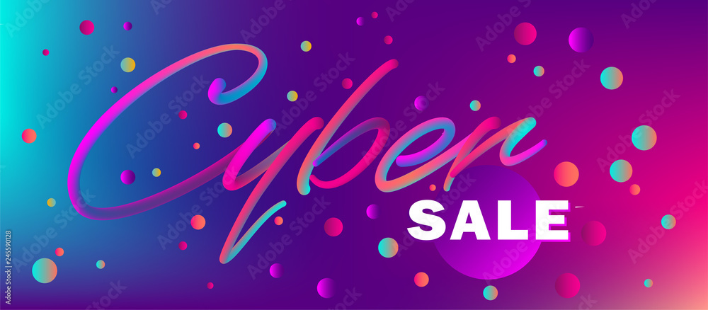 Web banner for cyber monday or any discount