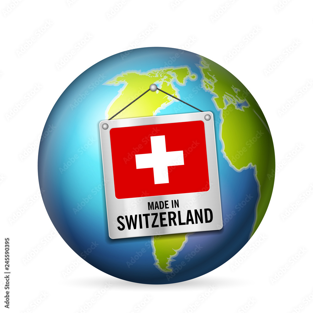 Obraz premium Sign made in Switzerland