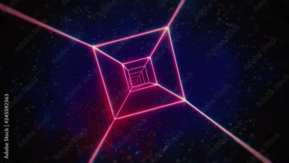Neon Pink Rotating 80s Retro Tunnel. Seamlessly looping animated background. Neon Pink Rotating 80s Retro Tunnel. Seamlessly looping animated background.