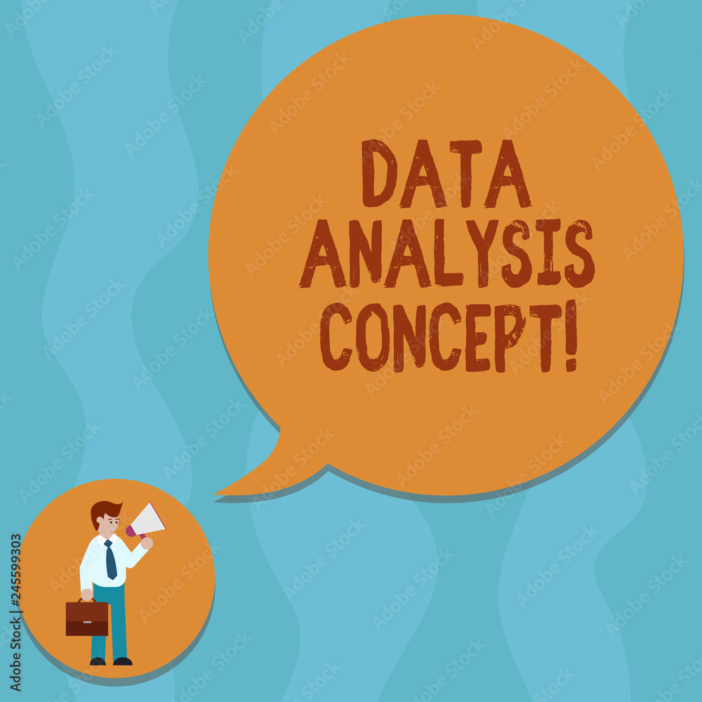 Conceptual hand writing showing Data Analysis Process. Business photo showcasing the procedures or techniques in analyzing the data Man Carrying Briefcase Holding Megaphone Speech Bubble Conceptual hand writing showing Data Analysis Process. Business photo showcasing the procedures or techniques in analyzing the data Man Carrying Briefcase Holding Megaphone Speech Bubble