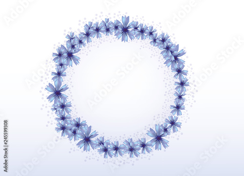 Kranz aus Kornblumen