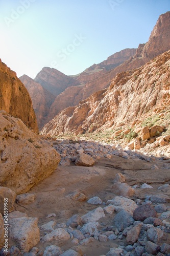 beautiful desert landscape of Todra Gorge in high atlas in morocco