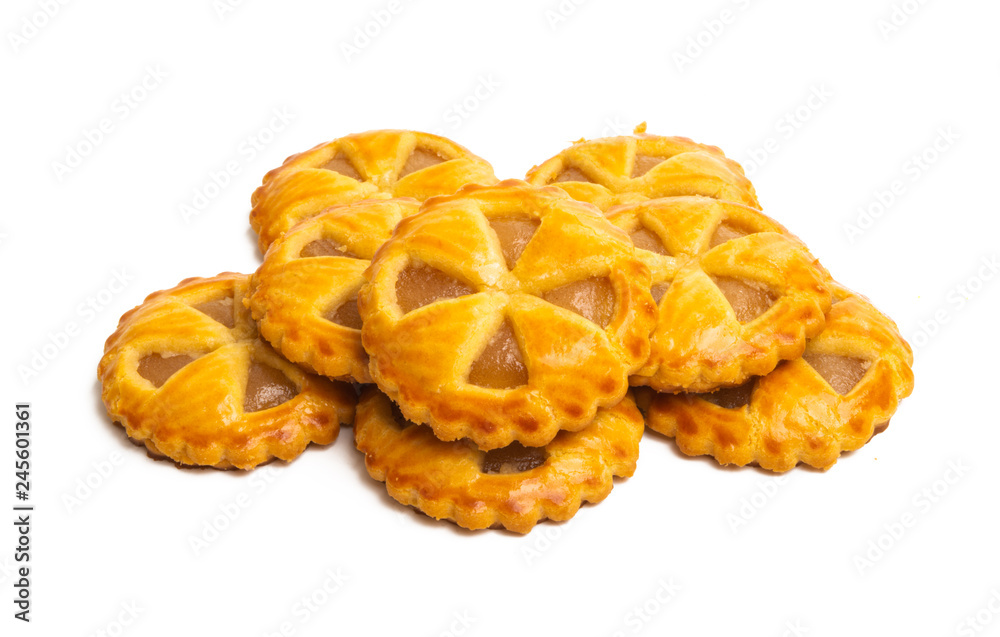 biscuits with jam isolated biscuits with jam isolated