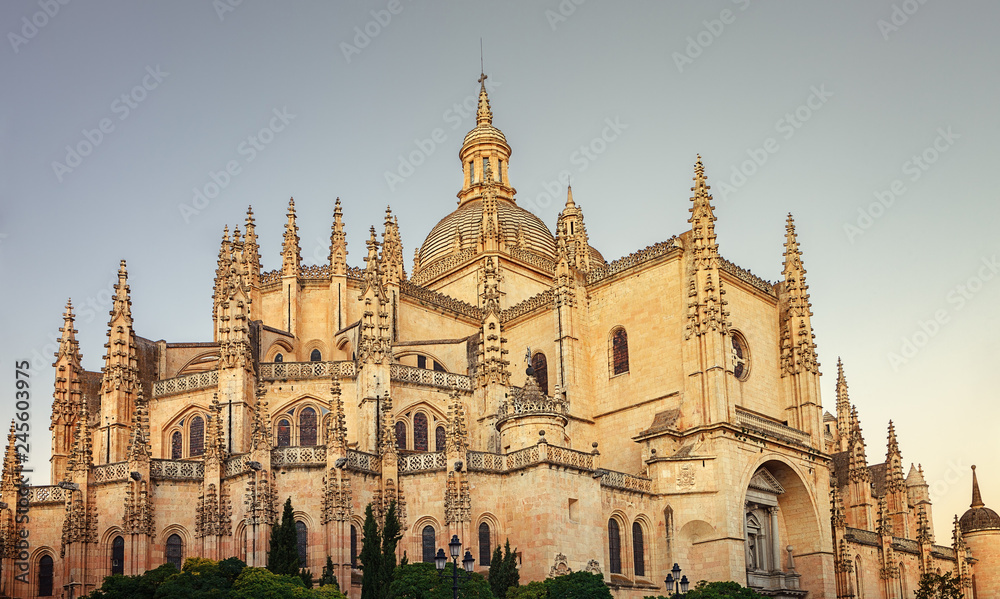 Cathedral of Segovia, the last gothic cathedral that was built in Spain